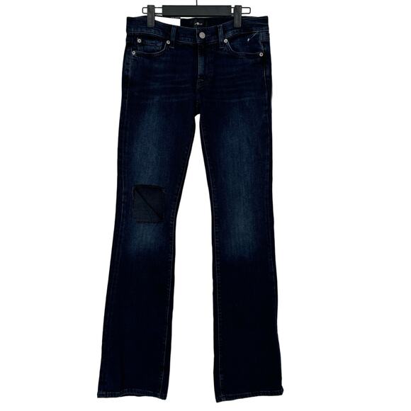 NWT 7 For All Mankind Original Bootcut Jean in Sunbeam Size 27 - Picture 3 of 16